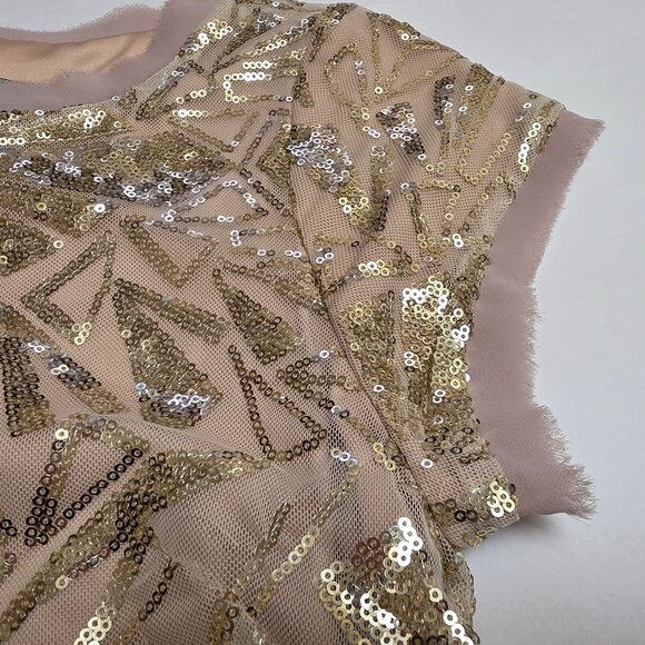 Vince Camuto Sequin Short Sleeve Shift Dress - Picture 9 of 16